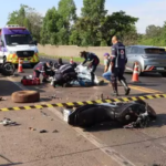 Motorista atropela dois motociclistas na Br 163 e um deles faleceu no J. Veraneio.